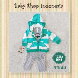 LU431 Setelan Jumpsuit Jaket Bayi Carters Tosca Dino  large